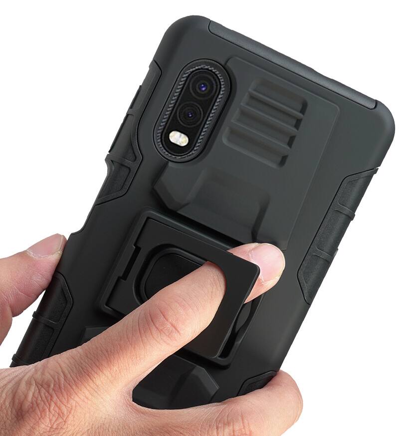 Alt View 3. Nakedcellphone - Case for Samsung Galaxy XCover Pro Phone (2020) - Black.