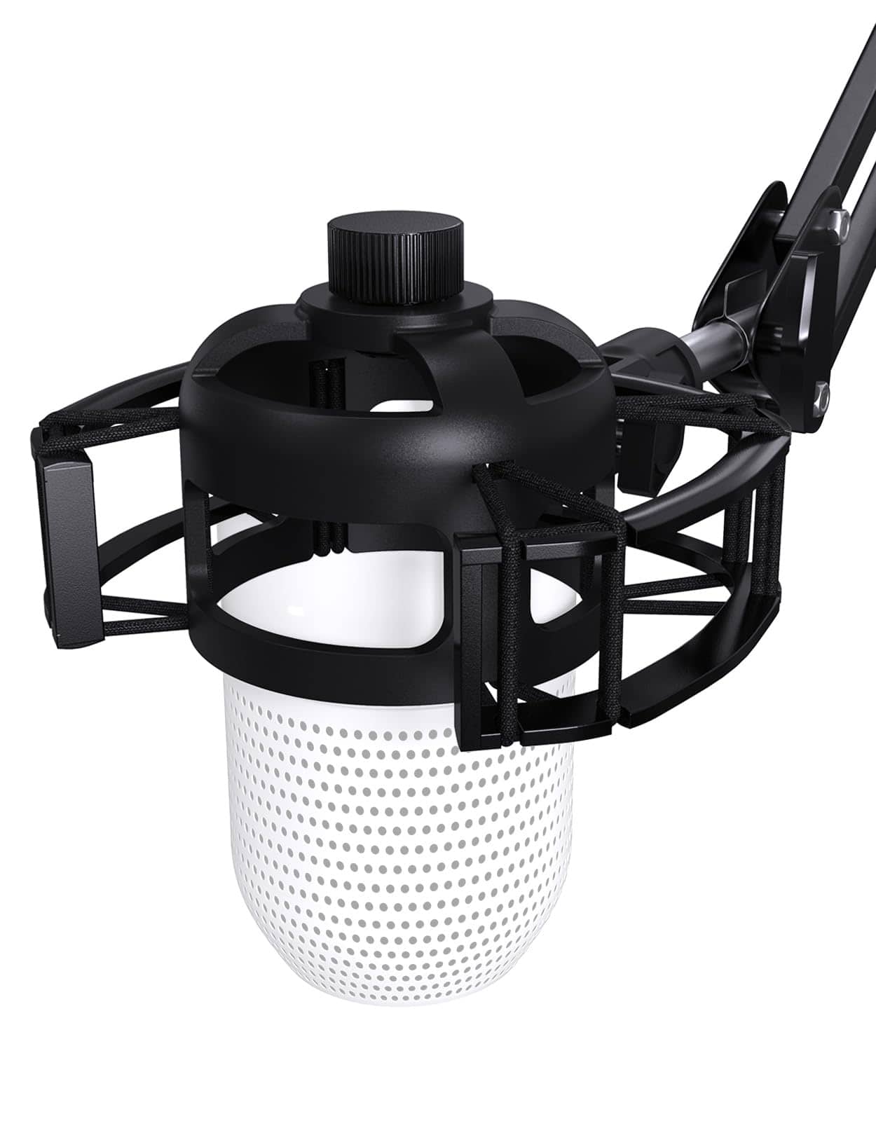 Reds Spade - Custom built for shock mount with pop filter upgrade anti vibration suspension elastic holder clip mics - Razer Seiren Shock Mount