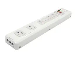 Belkin - F9H620-06-MTL 6' 6 Outlets 1240 joule Surge Suppressor - Metal