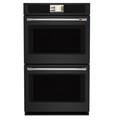 Café - 30" Smart Built-In Double Electric Convection Wall Oven with Air Fry and Precision Cooking Modes - Matte Black