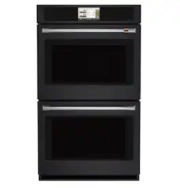Café - 30" Smart Built-In Double Electric Convection Wall Oven with Air Fry and Precision Cooking Modes - Matte Black