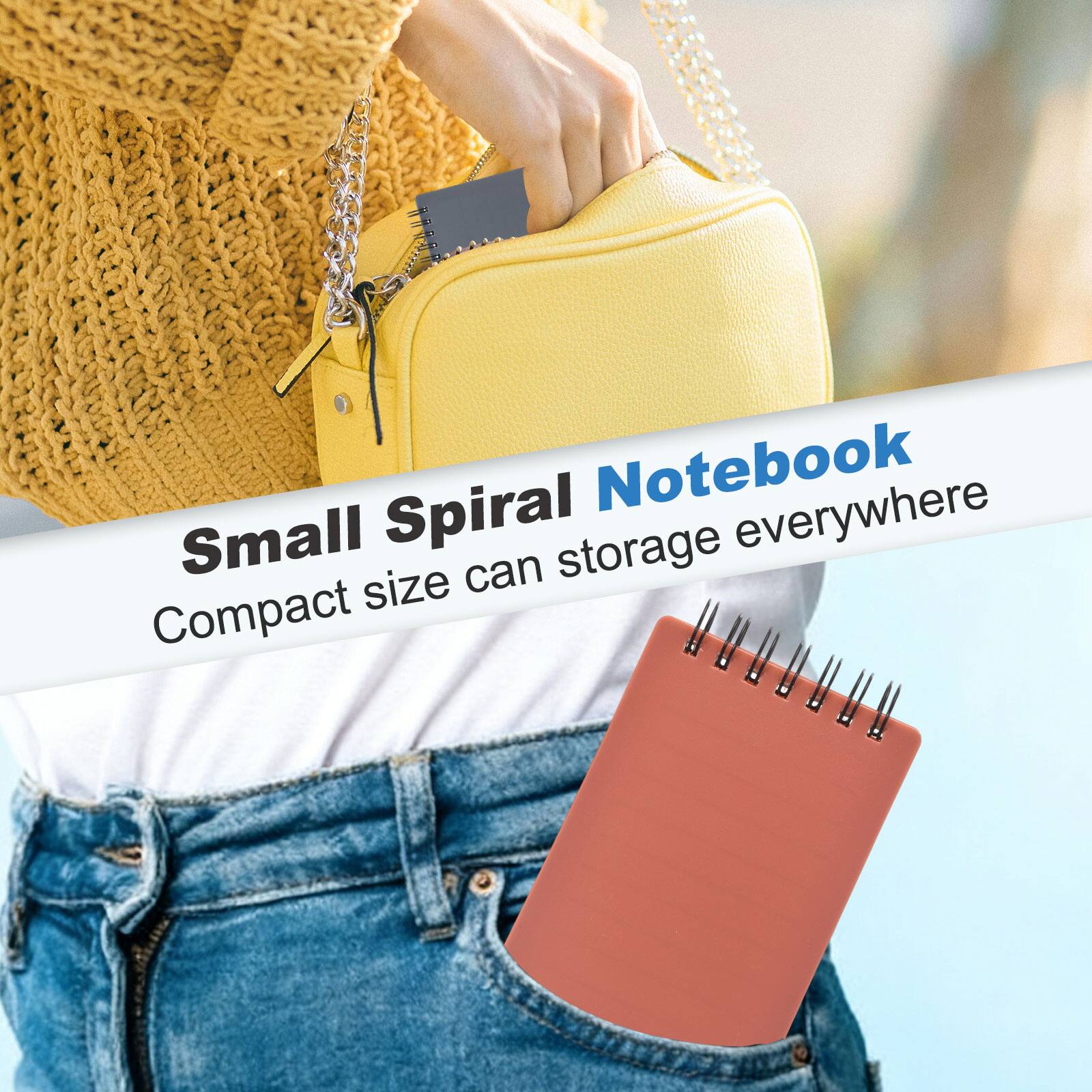 Small Spiral Notebook  
Compact size can storage everywhere