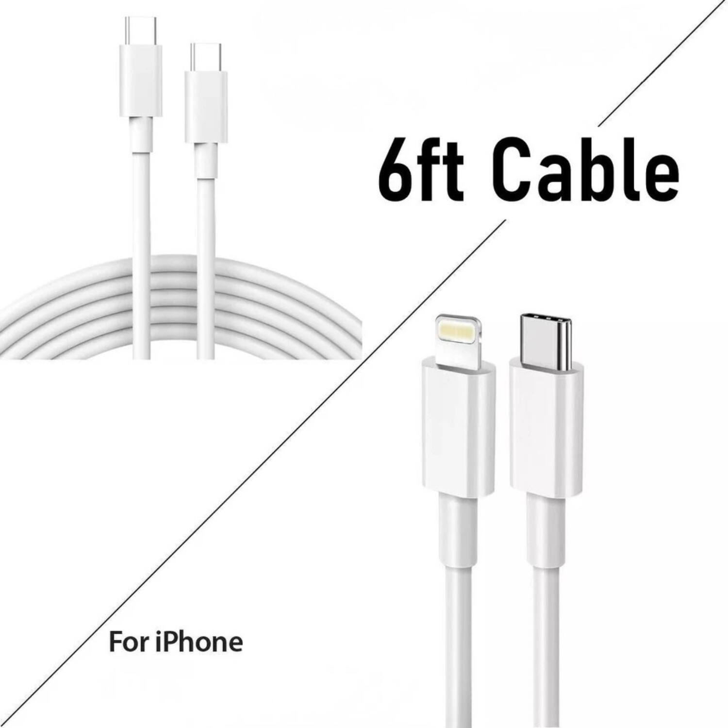 6ft Cable  
For iPhone
