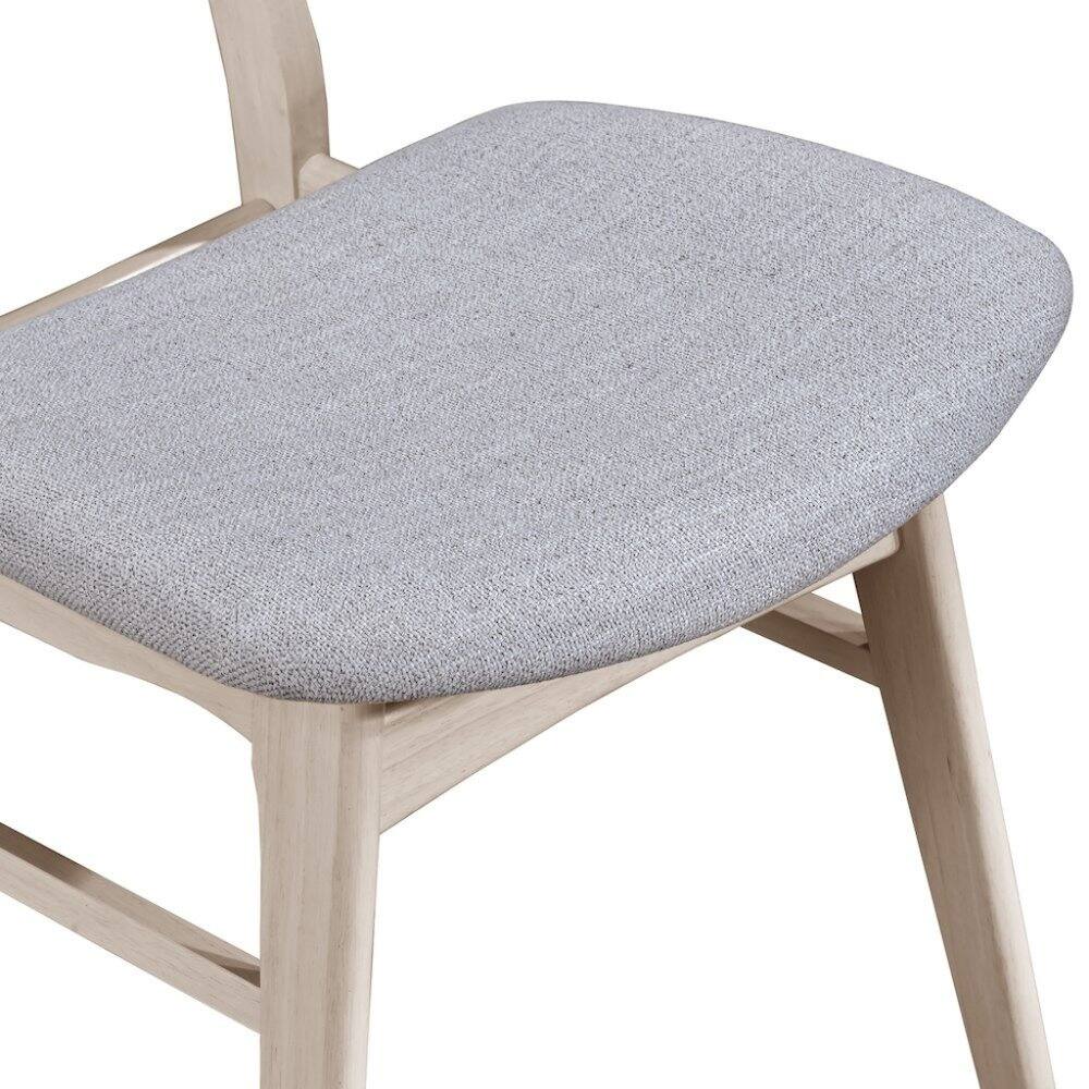 Alt View 3. FurniFact - 5-Piece Wood Dining Set Mid-Century White Ash - White.