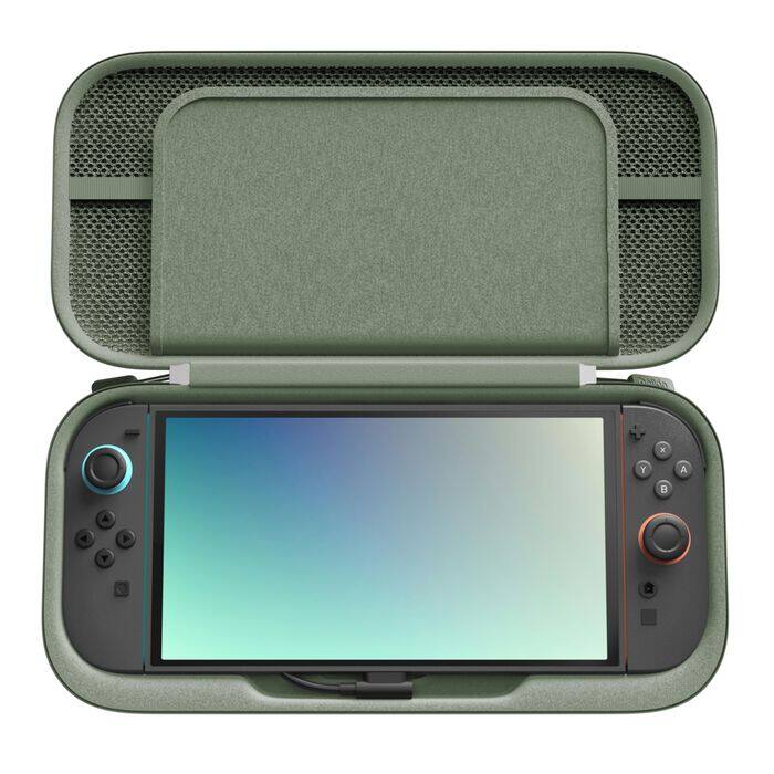 Alt View 5. Belkin - Gaming Charging Case for Nintendo Switch 2, 10k Portable Charger Case 20W Quick Charging, Game Card Storage - Sage Green.