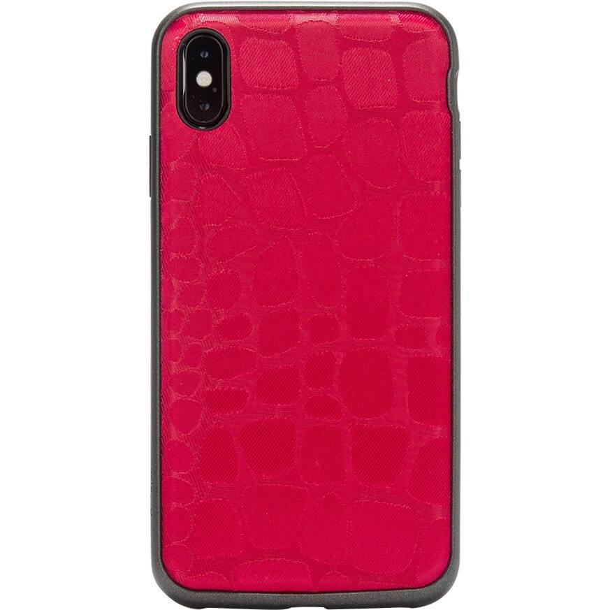Alt View 2. Rocstor - Rocstor Alligator Kajsa iPhone Xs Max Case - For Apple iPhone XS Max Smartphone - Crocodile - Red - Genuine Leather - Red.