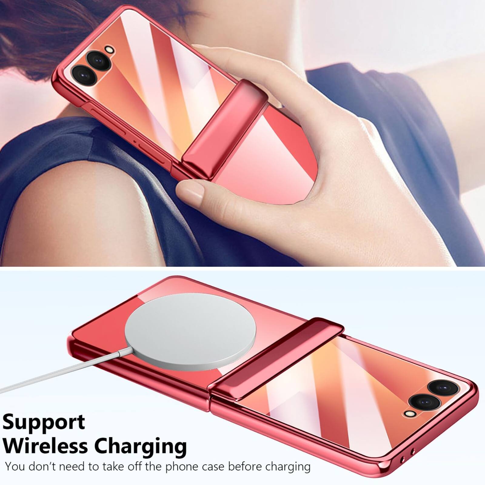 Support Wireless Charging  
You don't need to take off the phone case before charging