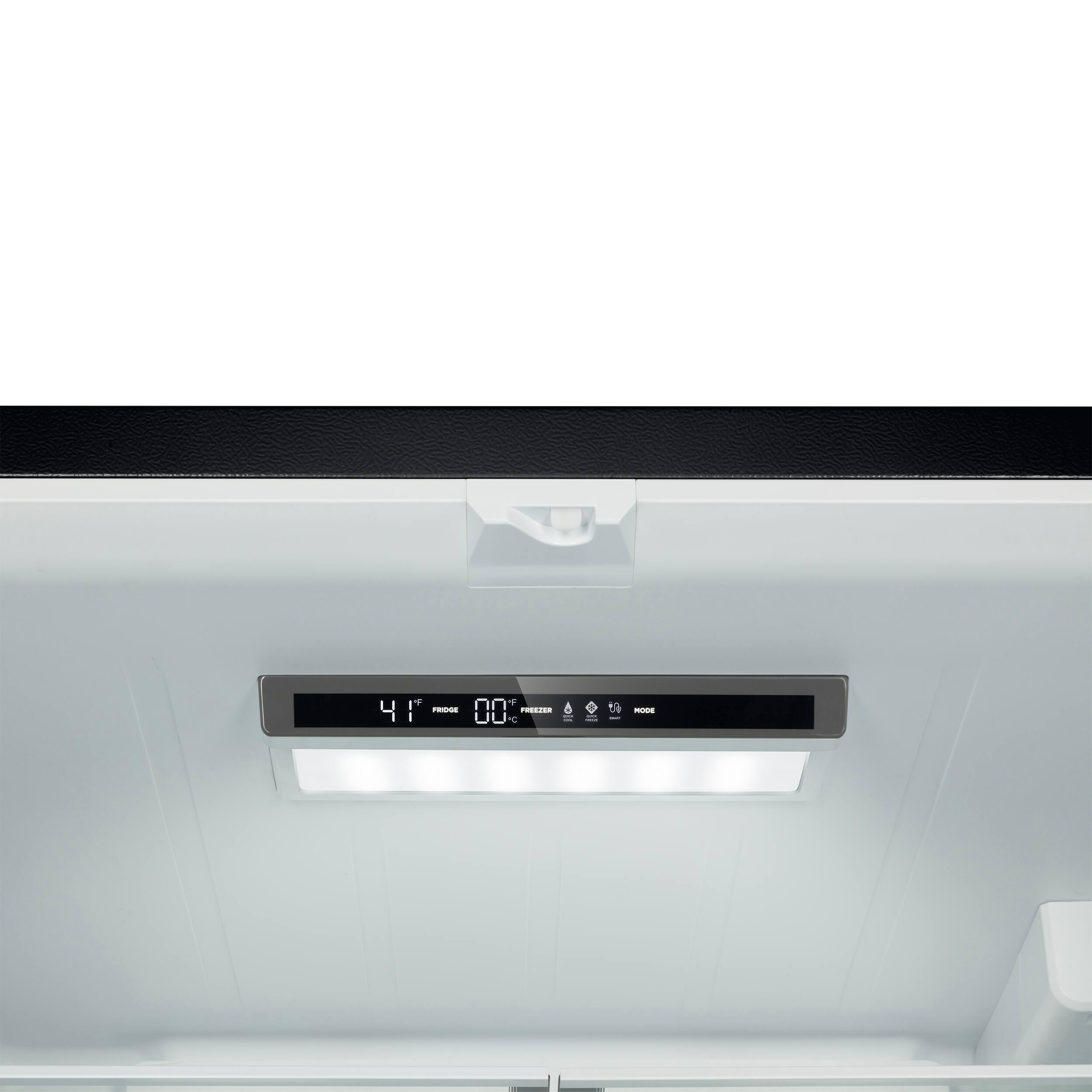 Alt View 6. Forno Appliances - Rivello 27.4 Cu. Ft. French Door Refrigerator with Internal Water Dispenser - Black.