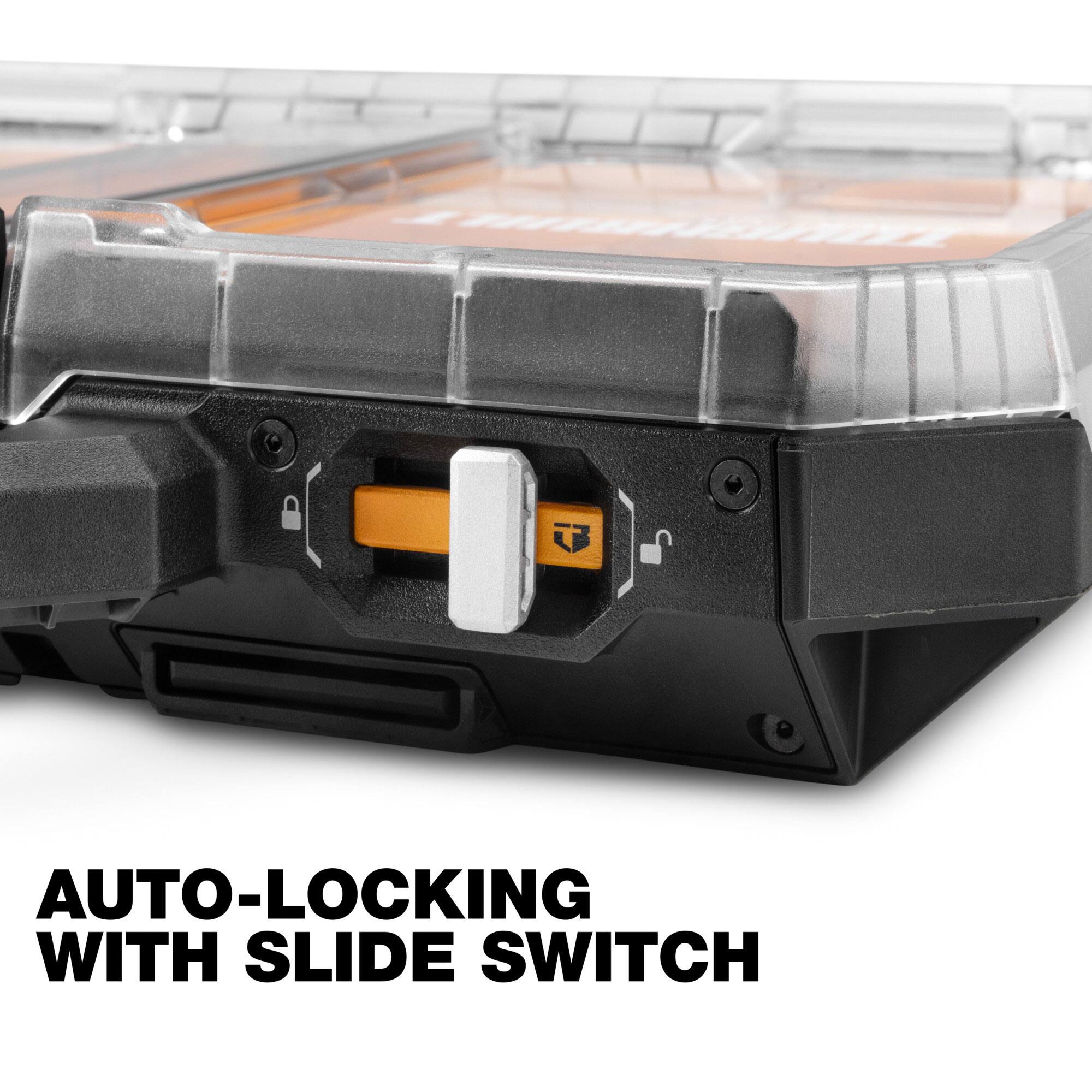 AUTO-LOCKING WITH SLIDE SWITCH