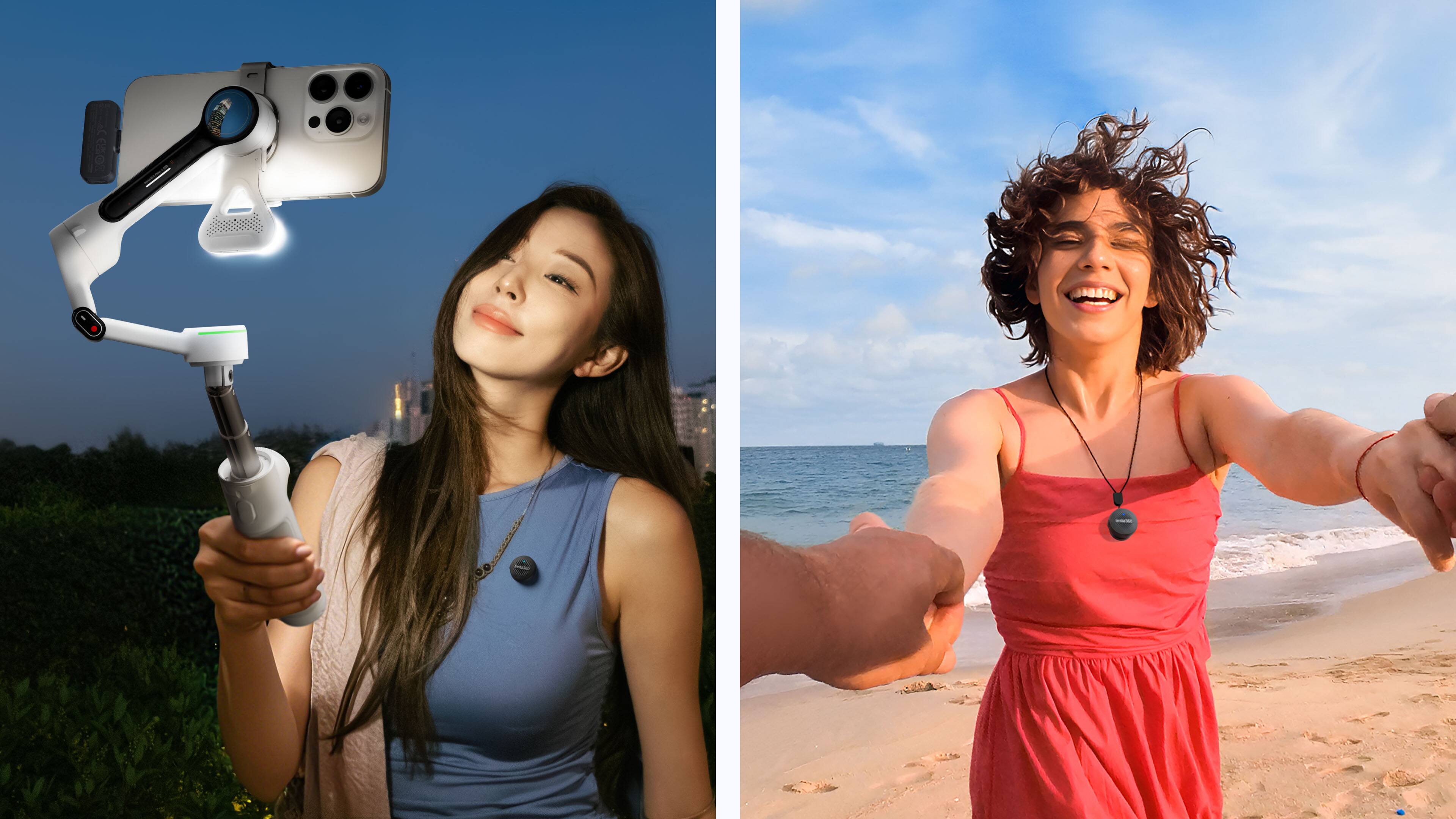 Alt View 9. Insta360 - Mic Air Transmitter Wireless Microphone System - Black.