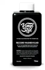 Vinyl Styl
VINTAGE SOLUTIONS FOR THE MODERN ERA
RECORD WASHER FLUID
for use with Vinyl Styl™ Deep Groove Record Washer System and other similar products
CAUTION: Contains Isopropyl (Alcohol). Flammable. Causes eye irritation. Keep away from heat sparks and open flames. Avoid contact with eyes. In case of eye contact, immediately flush with water for at least 15 minutes. If symptoms persist, contact a physician.
KEEP OUT OF REACH OF CHILDREN.
Made In Taiwan
VS-A-014
16oz