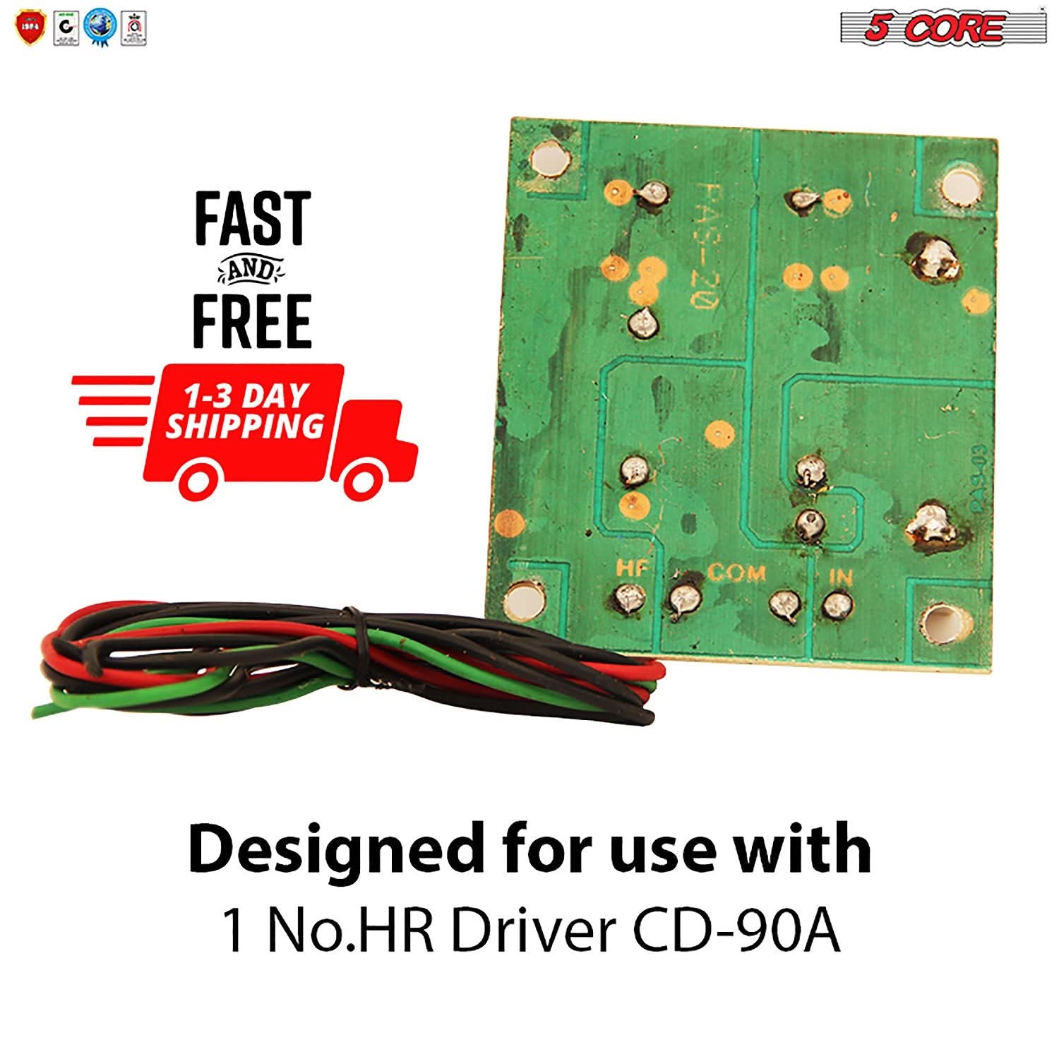 C a 5 CORE FAST AND FREE 1-3 DAY SHIPPING 8 PAS-20 2A9-03 HF COM IN Designed for use with 1 No.HR Driver CD-90A