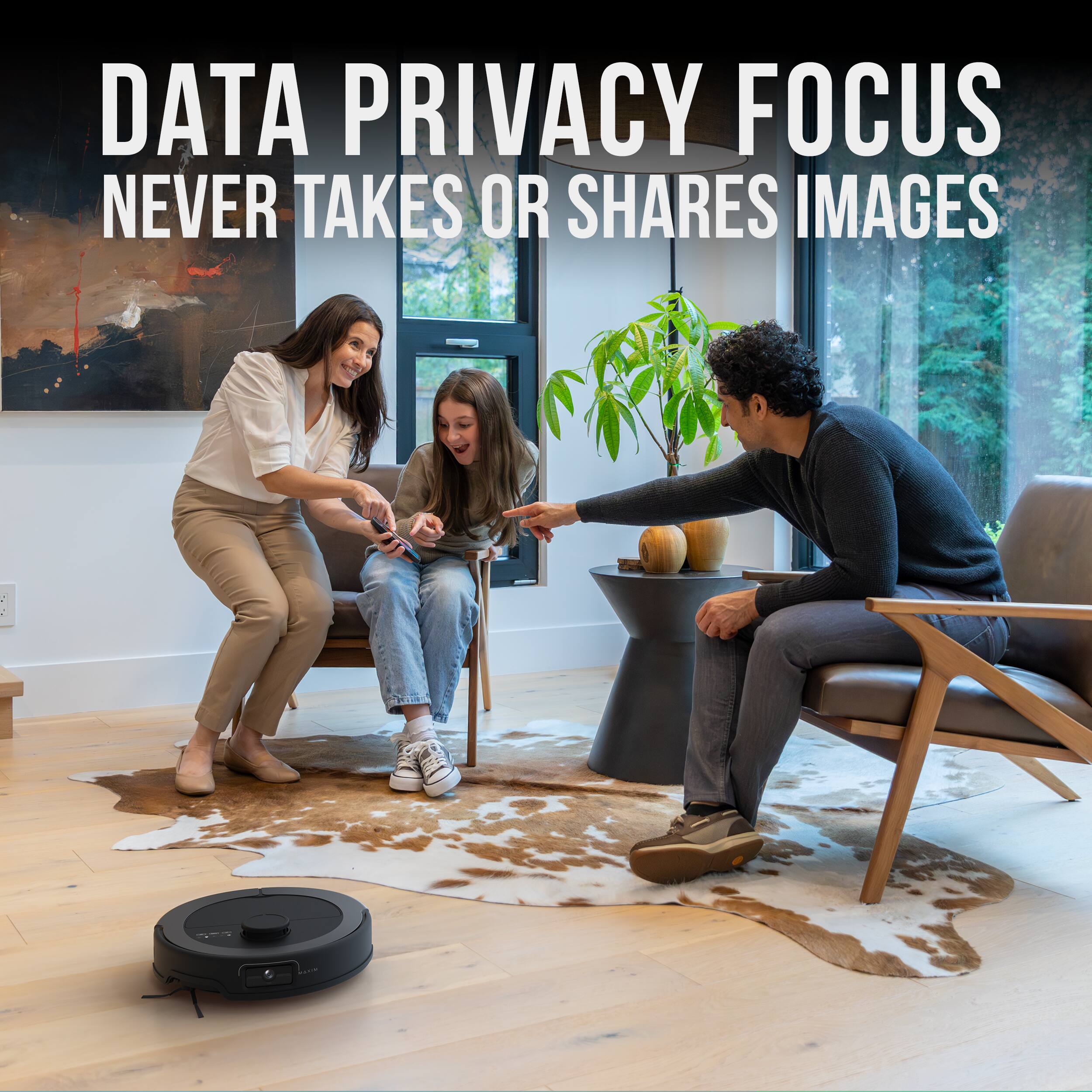 DATA PRIVACY FOCUS  
NEVER TAKES OR SHARES IMAGES