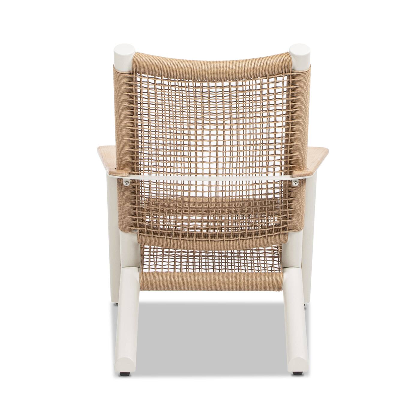 Back. Mondawe - Adirondack Outdoor Lounge Chair - Beige.