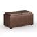 Front. Simpli Home - Avalon 5 Piece Storage Ottoman - Distressed Chestnut Brown.