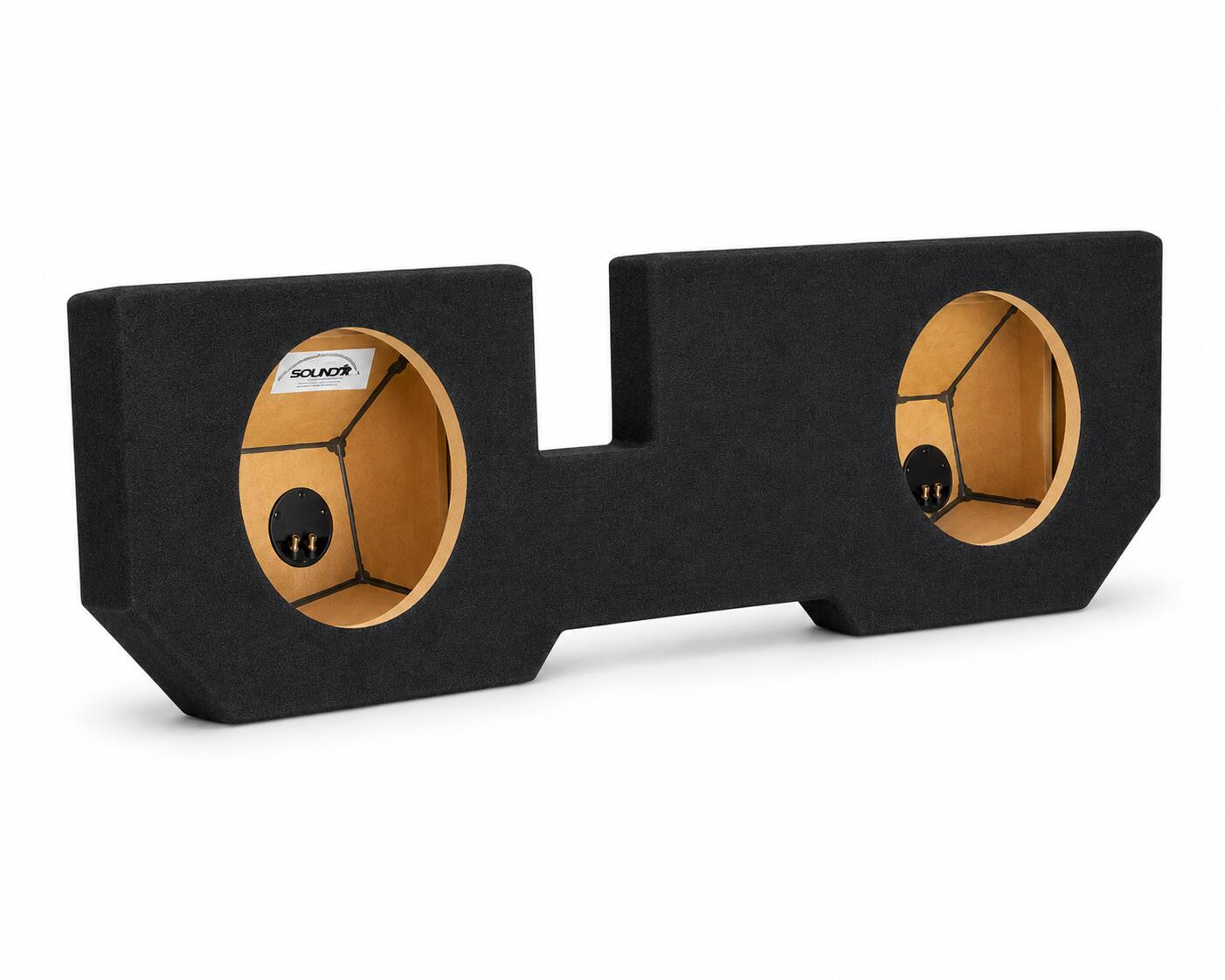 Alt View 1. SoundBox - SoundBox LCE-D003/10U, Ram Quad / Crew Cab Dual 10 Subwoofer Enclosure, 2002-2018.