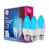 Cync Direct Connect Smart Bulbs
- Millions of Colors & White Tones
- Works with Alexa
- Works with Google Home
- Matter
- 40W Replacement (450 Lumens)
- 3 Bulbs
- LED
- B11 Medium Base
- Decorative output comparable to 450 lumens incandescent (450 lumens vs 380 lumens)