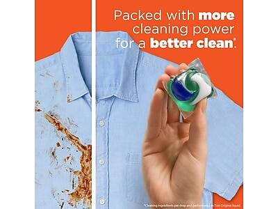 Packed with more cleaning power for a better clean.

Cleaning ingredients per drop and performance in Tide Original liquid.