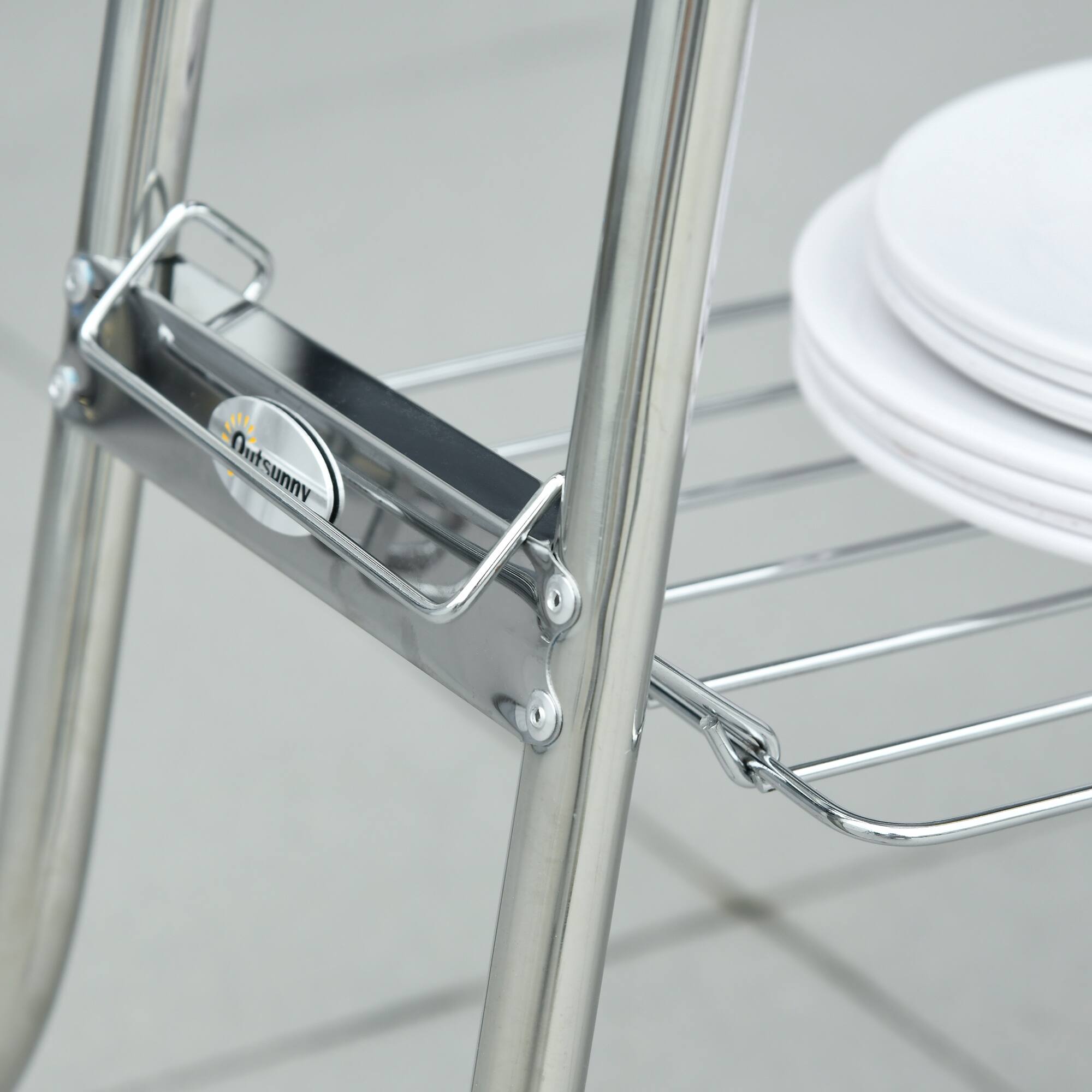 Alt View 3. COWLOWN - Charcoal Grill Stainless Steel Portable Folding BBQ Outdoor Hibachi with Pan Rack Shelves Hooks Silver.