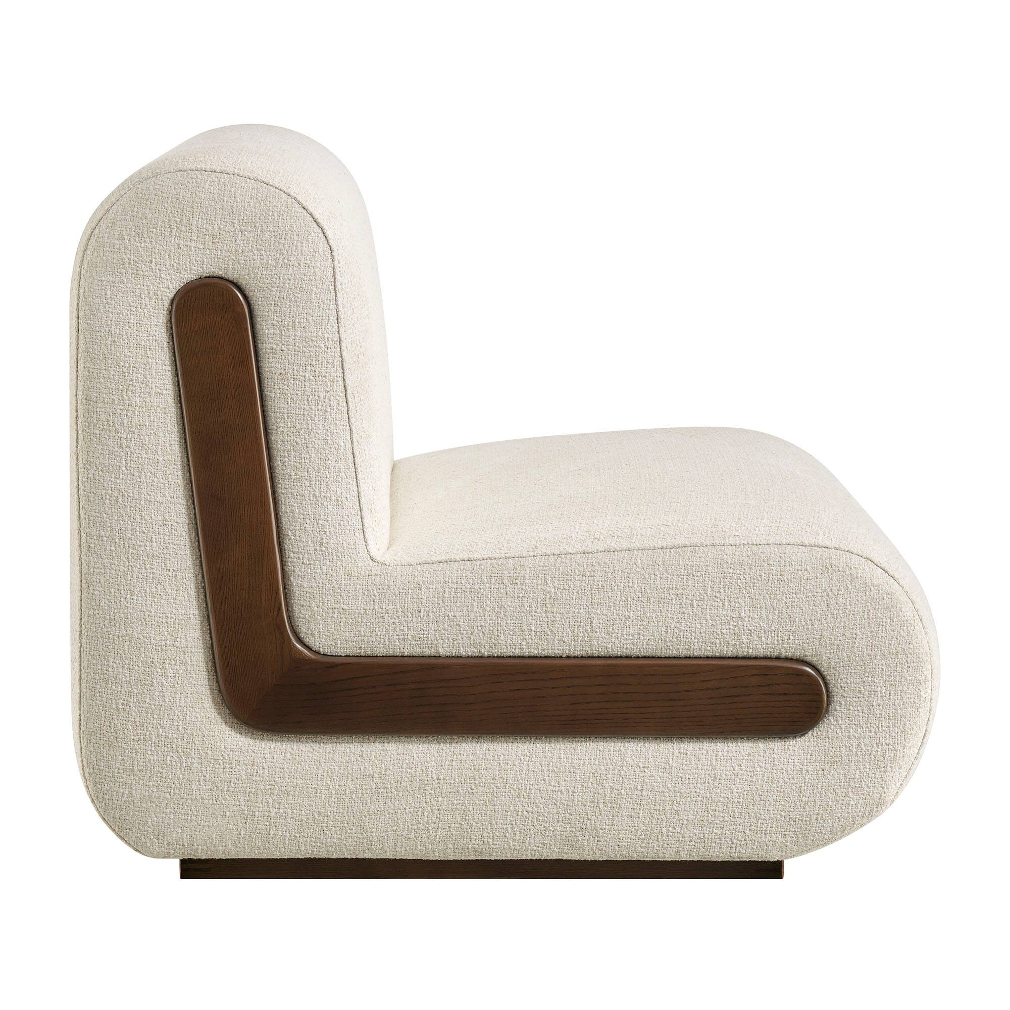 Alt View 2. Modway - Denby Linen Blend Accent Chair by Modway - Ivory.