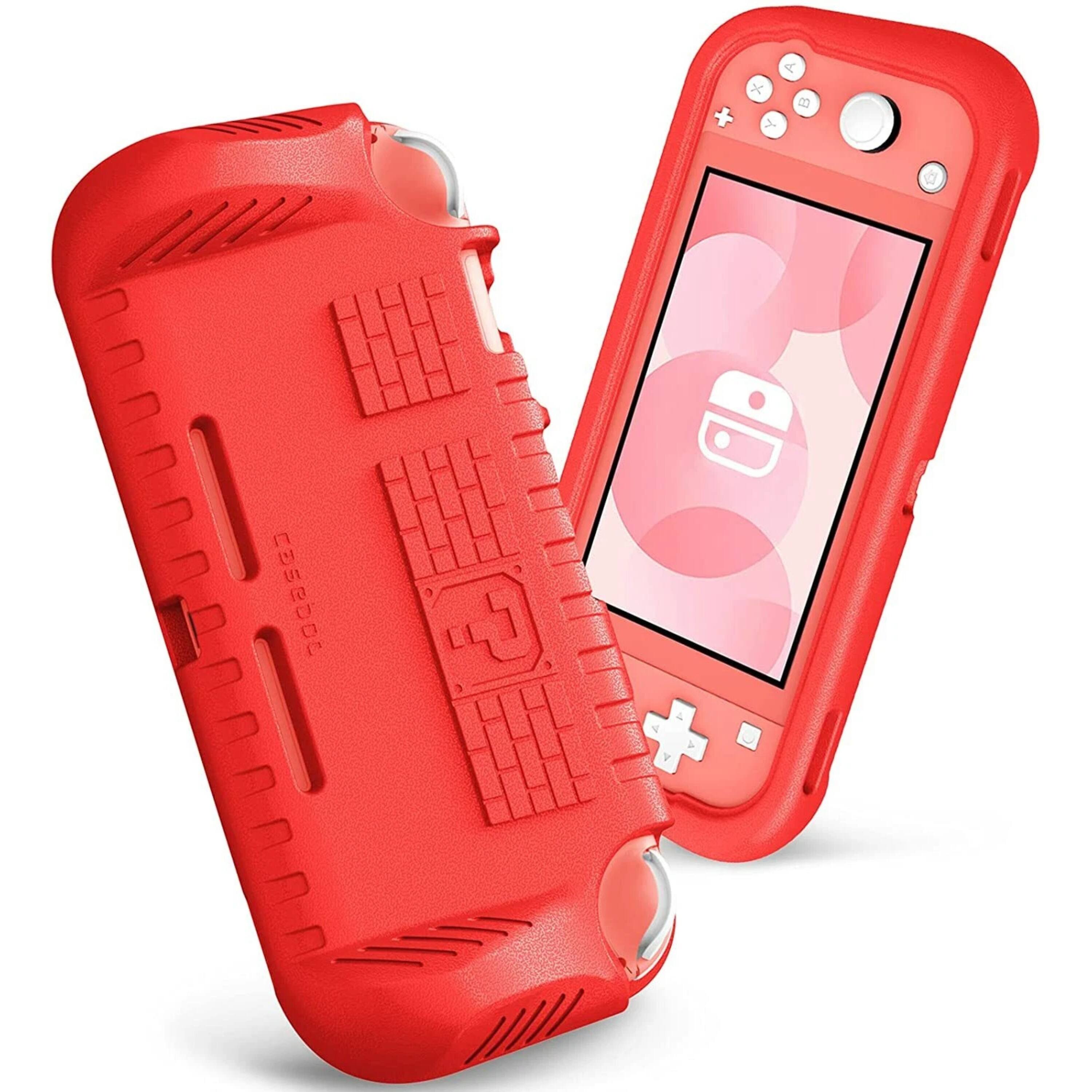Front. Kitcheniva - Kids Friendly Shockproof Case For Nintendo Switch Lite 2019 Protective Cover Red - Red.