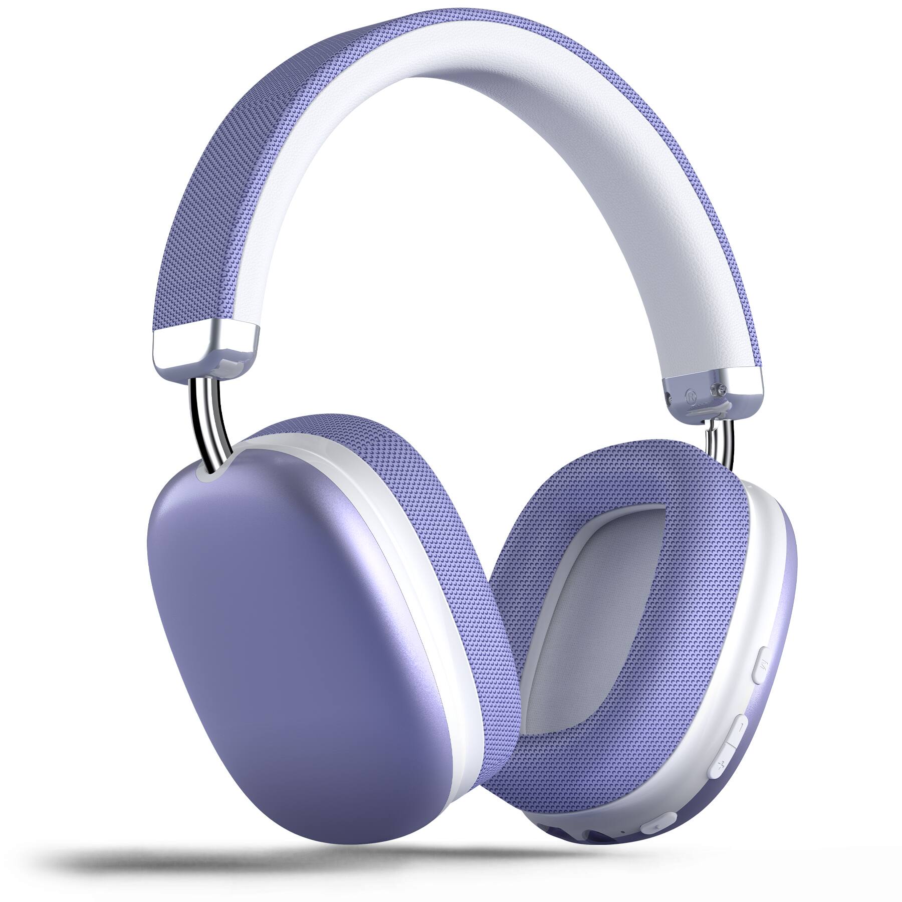 Front. VEAT00L - SY-BT1632 Purple Over-Ear Bluetooth Headphones: 40mm Bass Driver, Bluetooth 5.3 Dual-Mode, 40hr Battery, Comfort Fit - Purple.