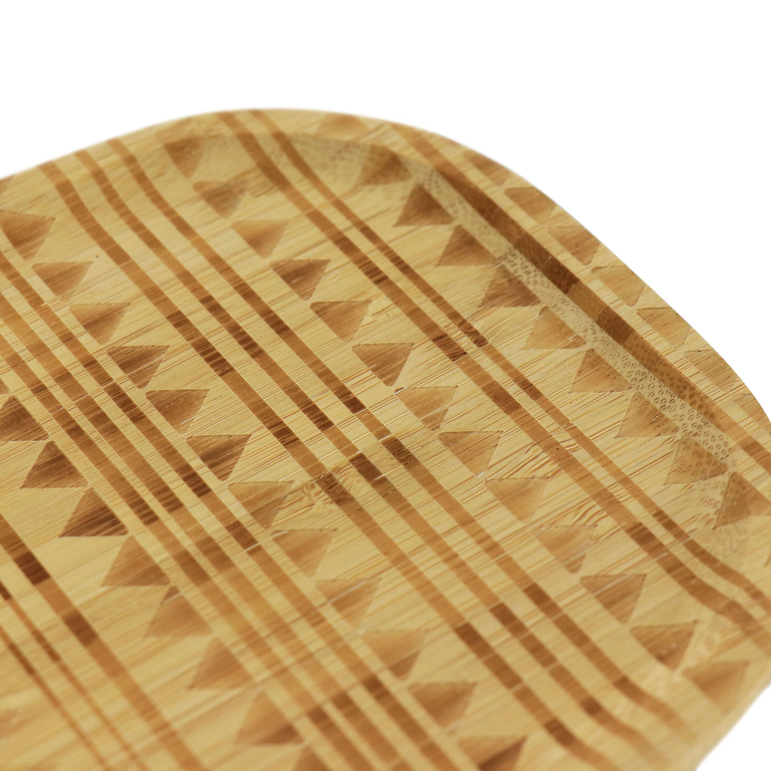 Alt View 3. Gibson - Gibson Home 17.7 Inch Sadler Narrow Wooden Serving Tray - Brown.