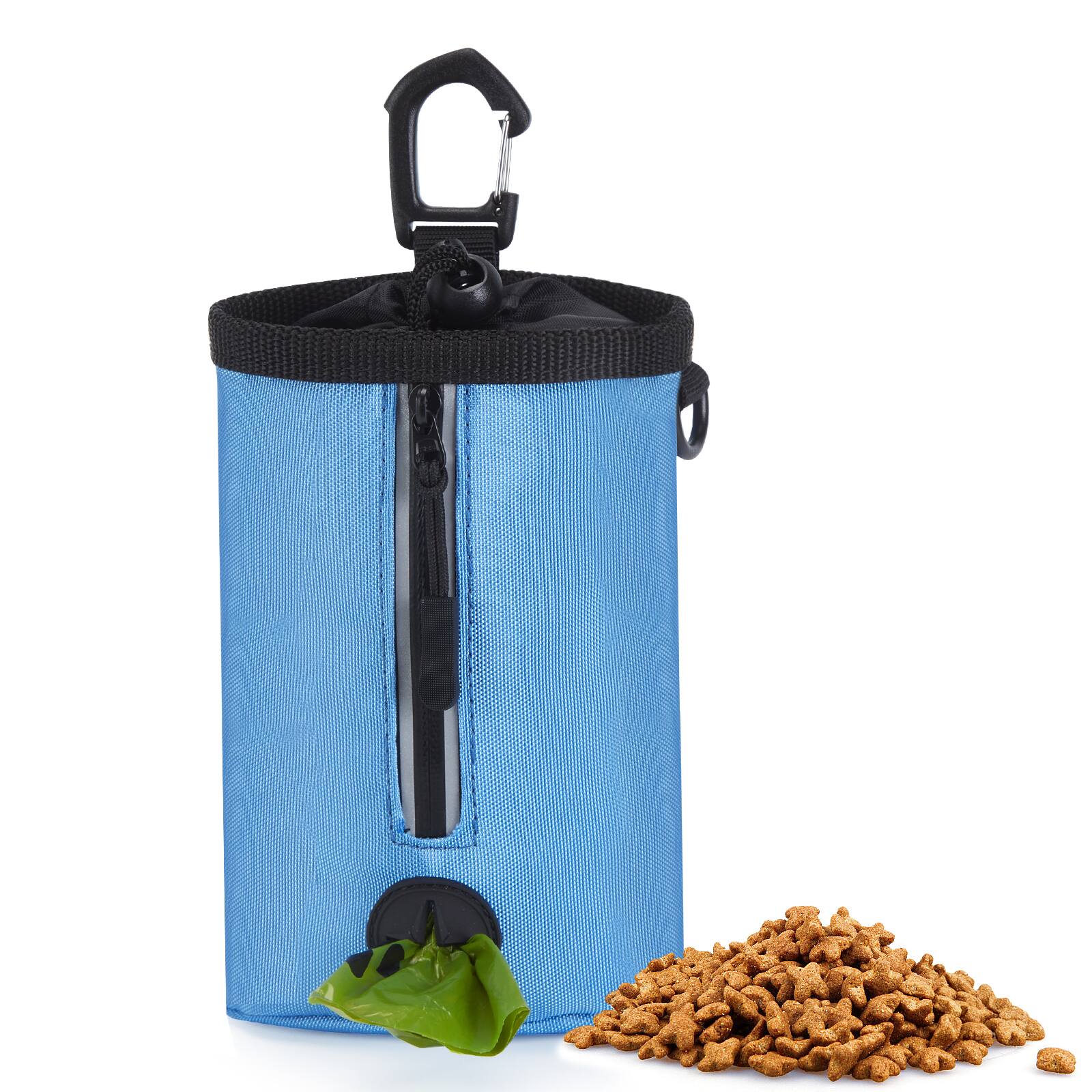 Alt View 7. Ownpets - Small-Size Pet Training Treat Pouch with Drawstring Closure - Blue.