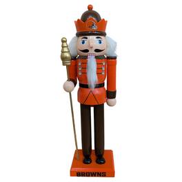 Evergreen Enterprises - Cleveland Browns 12" Wooden Nutcracker Statue - Multicolor