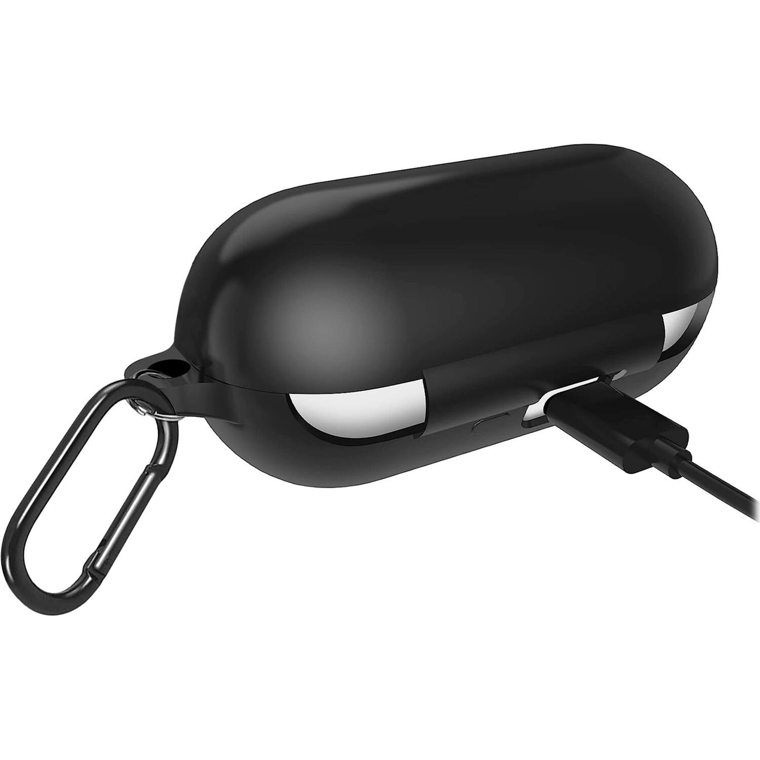 Alt View 12. SaharaCase - Anti-Slip Silicone Case for Sony WF-C700N Headphones - Black.