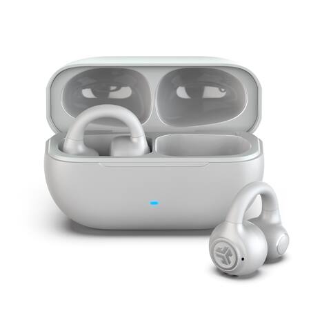 JLab Flex Cuffie Open Ear Wireless – Clip Leggere, 21h Di Autonomia, Bluetooth Multipoint E Microfono MEMS, Suono Personalizzabile Con App