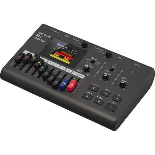 DC N/ R12 200M MultiTrak POWER PHONES dx I , E OUTRUT- A & - - & 5 e . 2  ECUKCK INPUT PONES QUTUY mos ANCE PEAK ON FOLEN AN - PEAK +5 AN CLICK REW +50 STOP - FF PLAY -ng_t REC INFUT 2