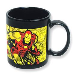 Marvel - The Invincible Iron Man Comic Wrap 11 oz Ceramic Mug - Black/Red