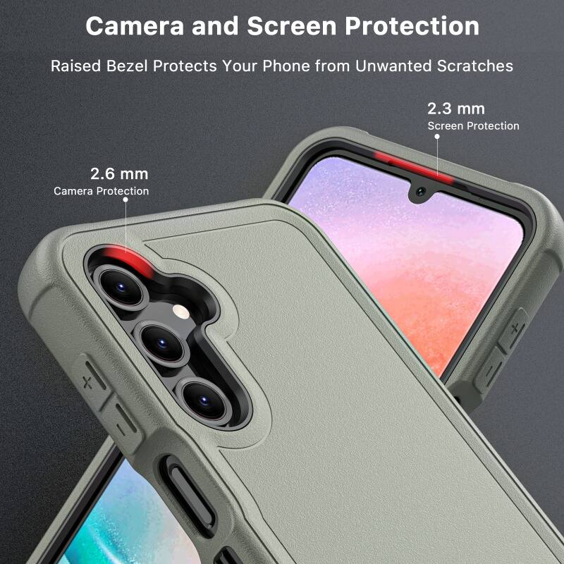 Camera and Screen Protection
Raised Bezel Protects Your Phone from Unwanted Scratches
2.3 mm Screen Protection
2.6 mm Camera Protection