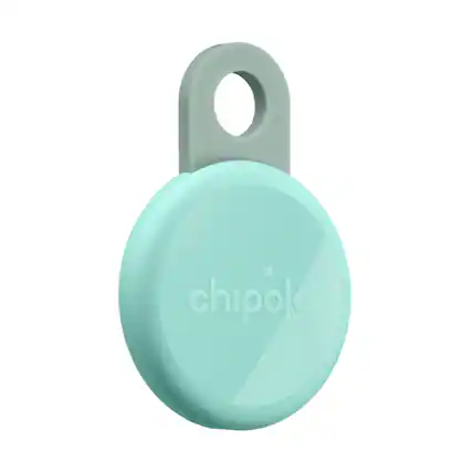 Front. Chipolo - LOOP - Rechargeable Bluetooth Tracker for Keys & Bags, Out of Range Alerts, Apple Find My & Android Find Hub Compatible - Mint.