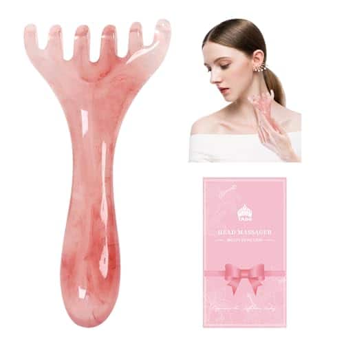 Vulpecula Spade - Scalp Massager Gua Sha Tools Therapy Comb Manual SPA Head Massager for Scalp Body Relaxing with Gifts Box for Family and
