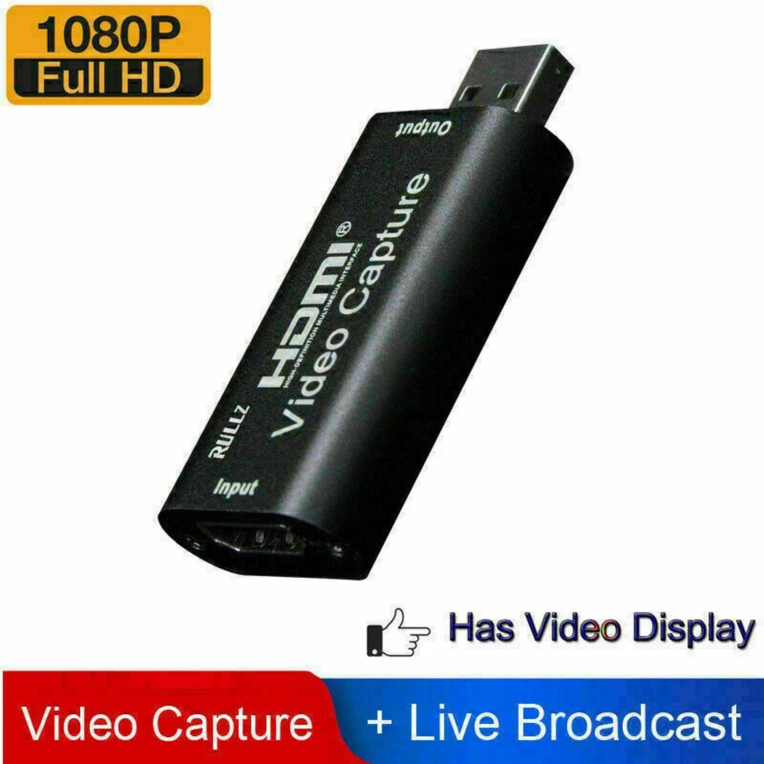 1080P Full HD Output  
HDMI Capture  
Video Input  
Has Video Display  
Video Capture + Live Broadcast