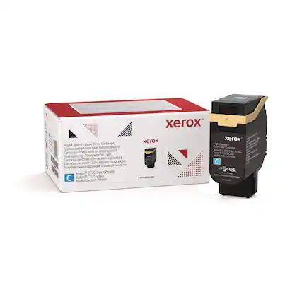 High-Capacity Cyan Toner Cartridge
Cartouche de toner cyan haute capacité
Cartuccio toner ciano ad alta capacità
Hochleistungs-Tonerpatrone Cyan
Cartucho de toner cian de alta capacidad
Cartucho de toner Ciano de alta capacidade
Xerox C320 Color Printer
Xerox C325 Color Multifunction Printer
Xerox C320 Color Printer
Xerox C325 Color Multifunction Printer