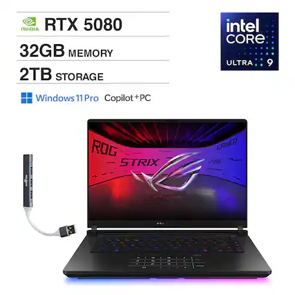 NVIDIA RTX 5080
32GB MEMORY
2TB STORAGE
intel CORE ULTRA 9
Windows 11 Pro Copilot+PC
ROG STRIX GAMER 206