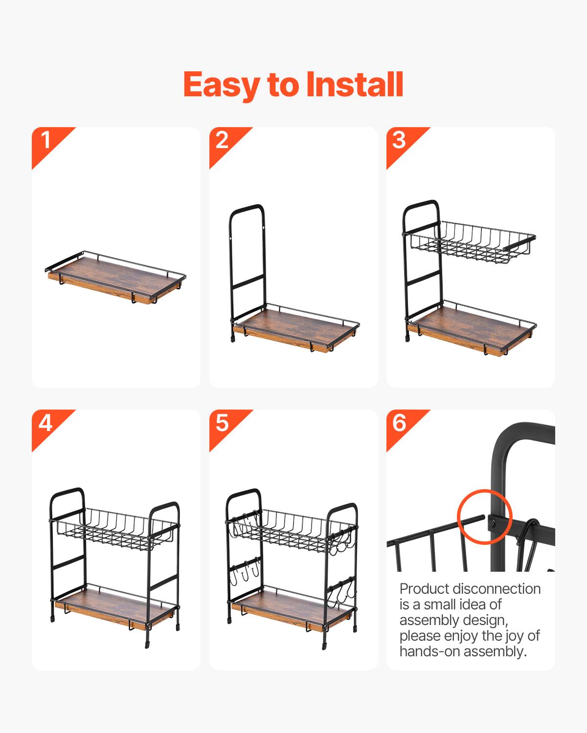 Easy to Install

1  
2  
3  
4  
5  
6  

Product disconnection is a small idea of assembly design, please enjoy the joy of hands-on assembly.