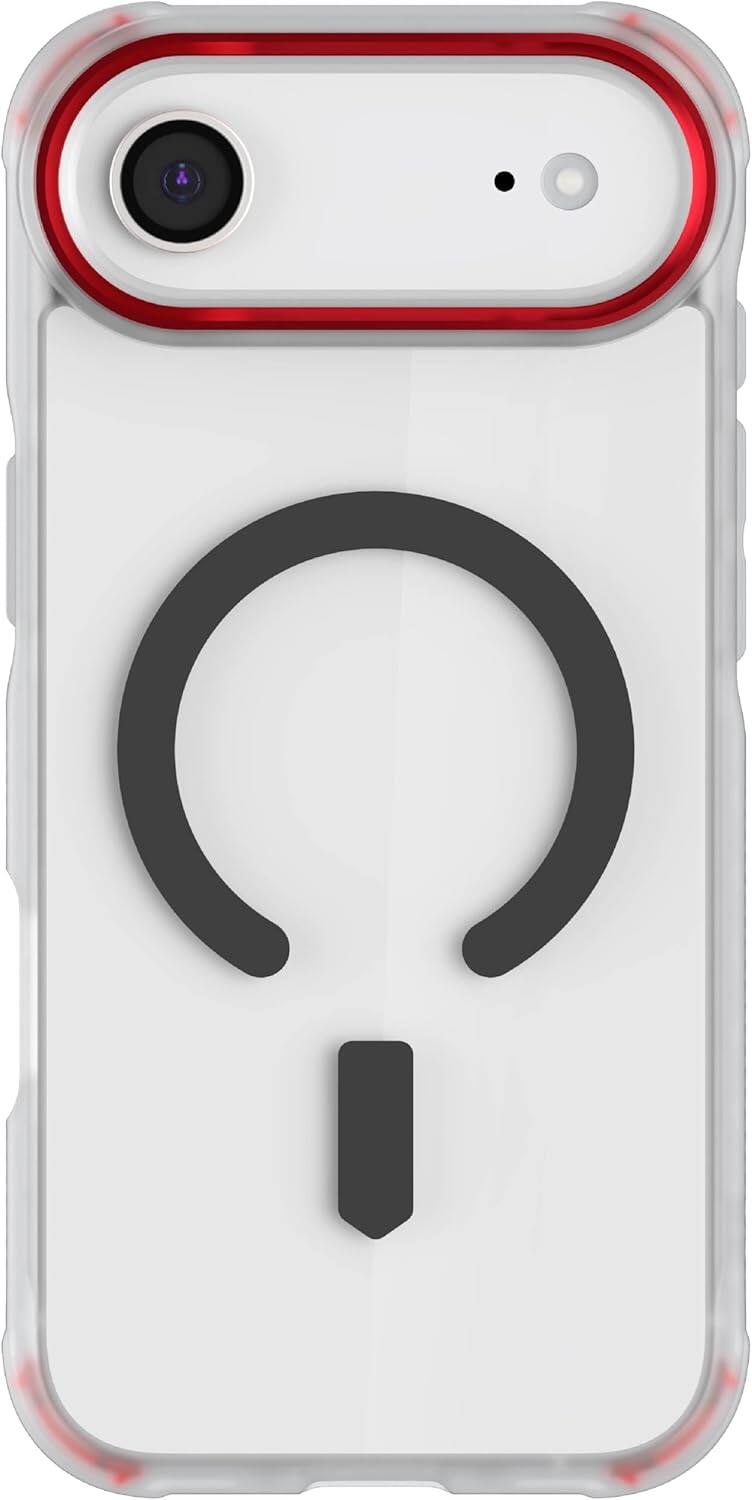 Front. Ghostek - Ghostek iPhone 17 Air Covert Case, MagSafe Compatible, Non Slip Grip Protection - Clear - Clear.