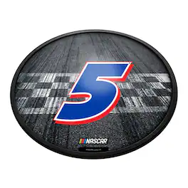The Fan-Brand - Kyle Larson 18'' Round Slimline Illuminated Wall Sign - Multicolor