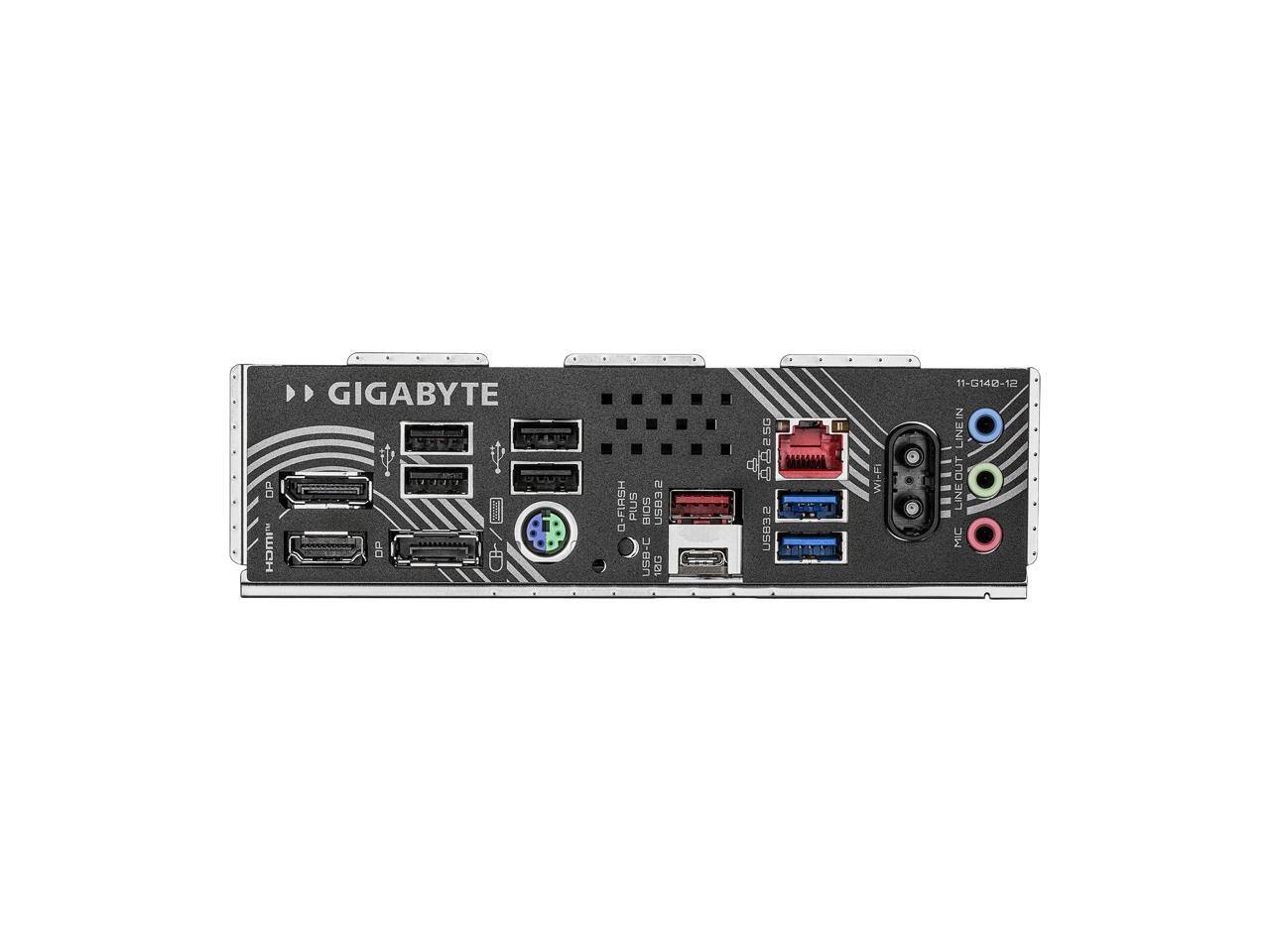 GIGABYTE Q-FIASH PLUS BIOS USB3.2 USB-C 13G 2.5G Wi-Fi 11-G148-12 N LINE LINEOUT MIC
