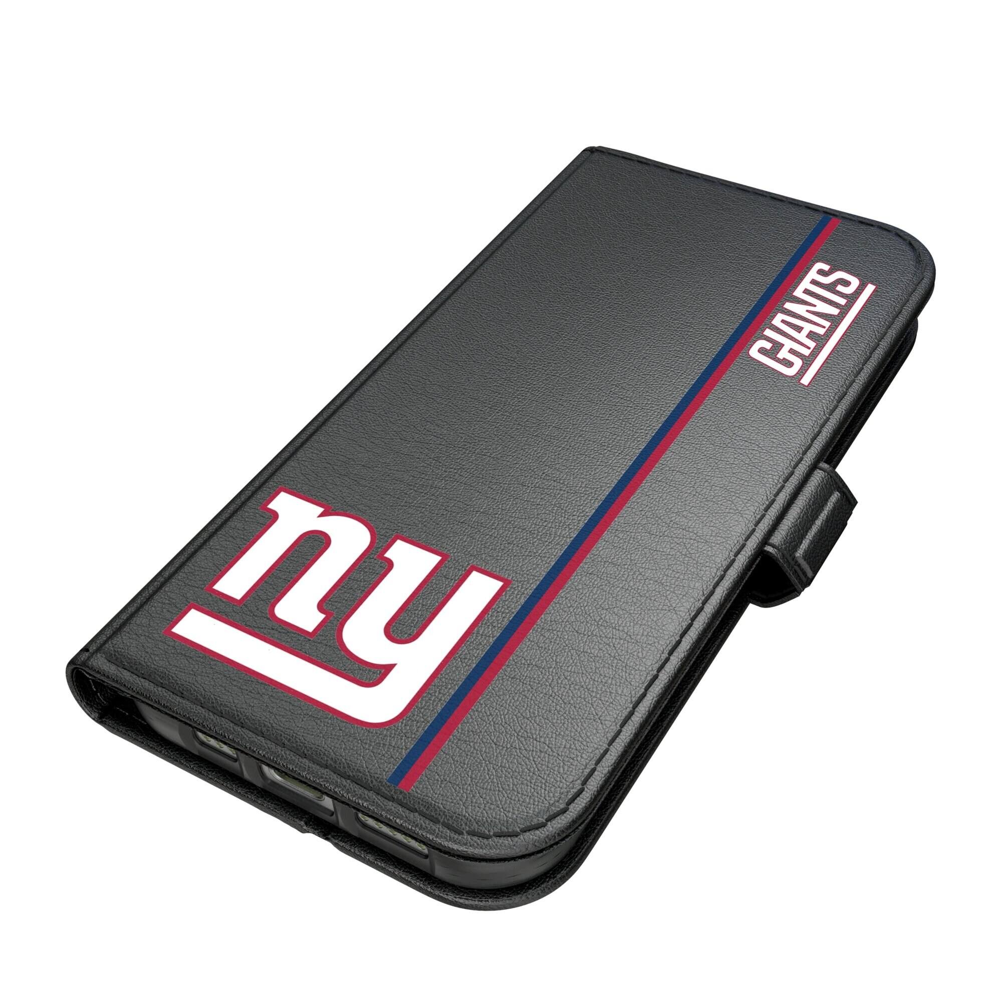 Alt View 1. Keyscaper - New York Giants iPhone Folio 2.0 Case - 17 Pro Max - Black.