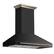 Left. Forno Appliances - Aria 48 in. Convertible Wall-Mounted Range Hood - Black.