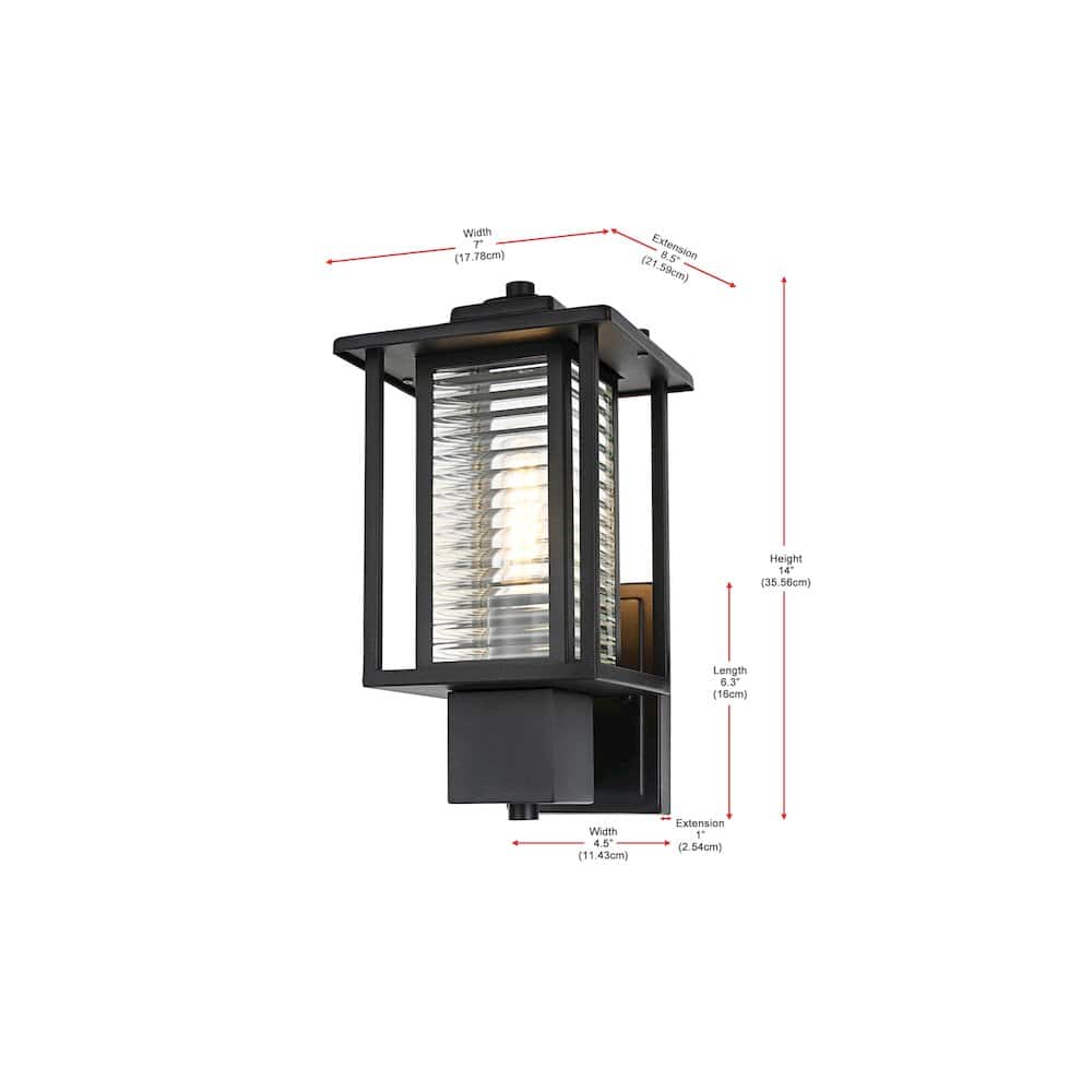 Elegant Lighting - Bouvier 7 inch Outdoor Pendant - Black price history on PriceWatchPro