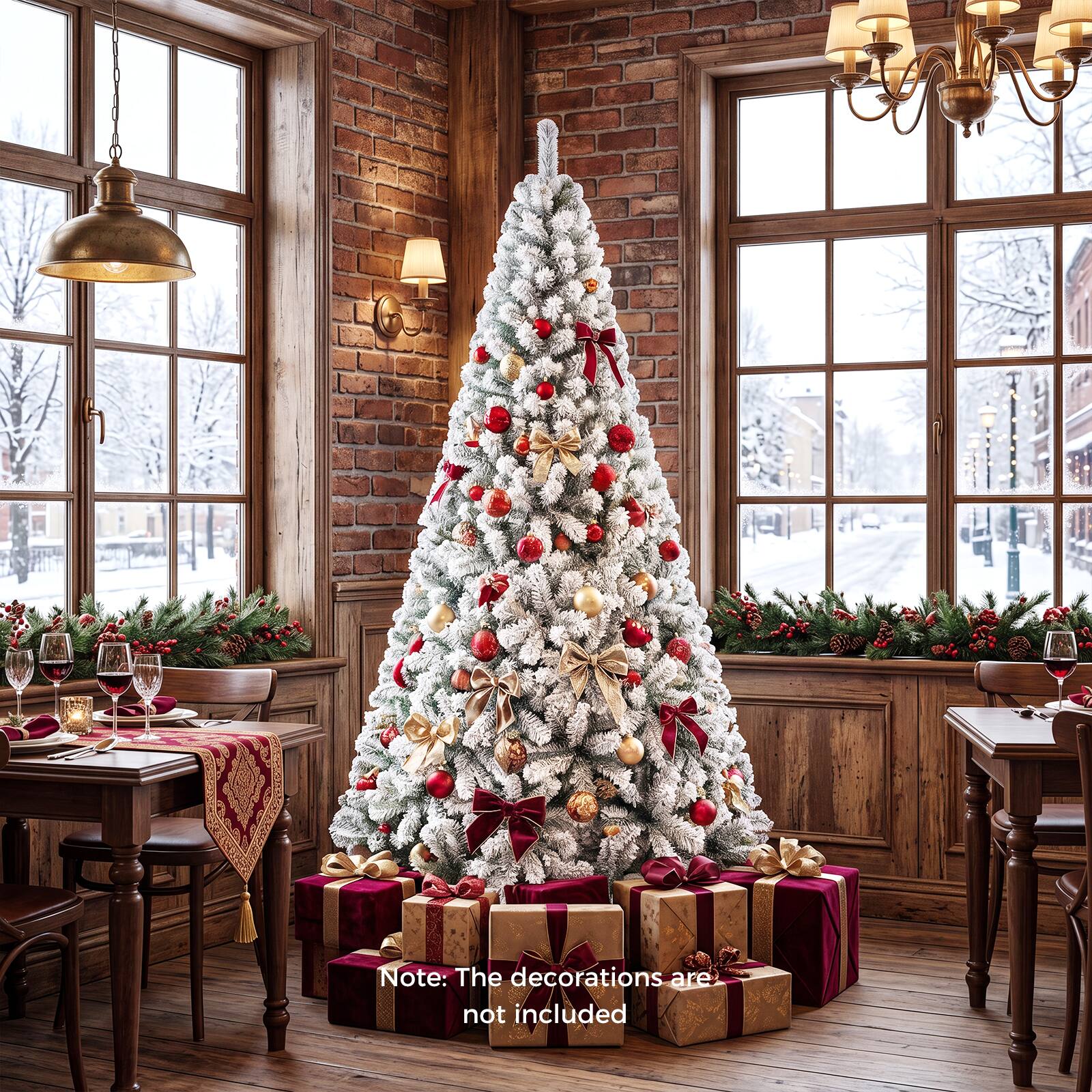 Note: The decorations are not included
