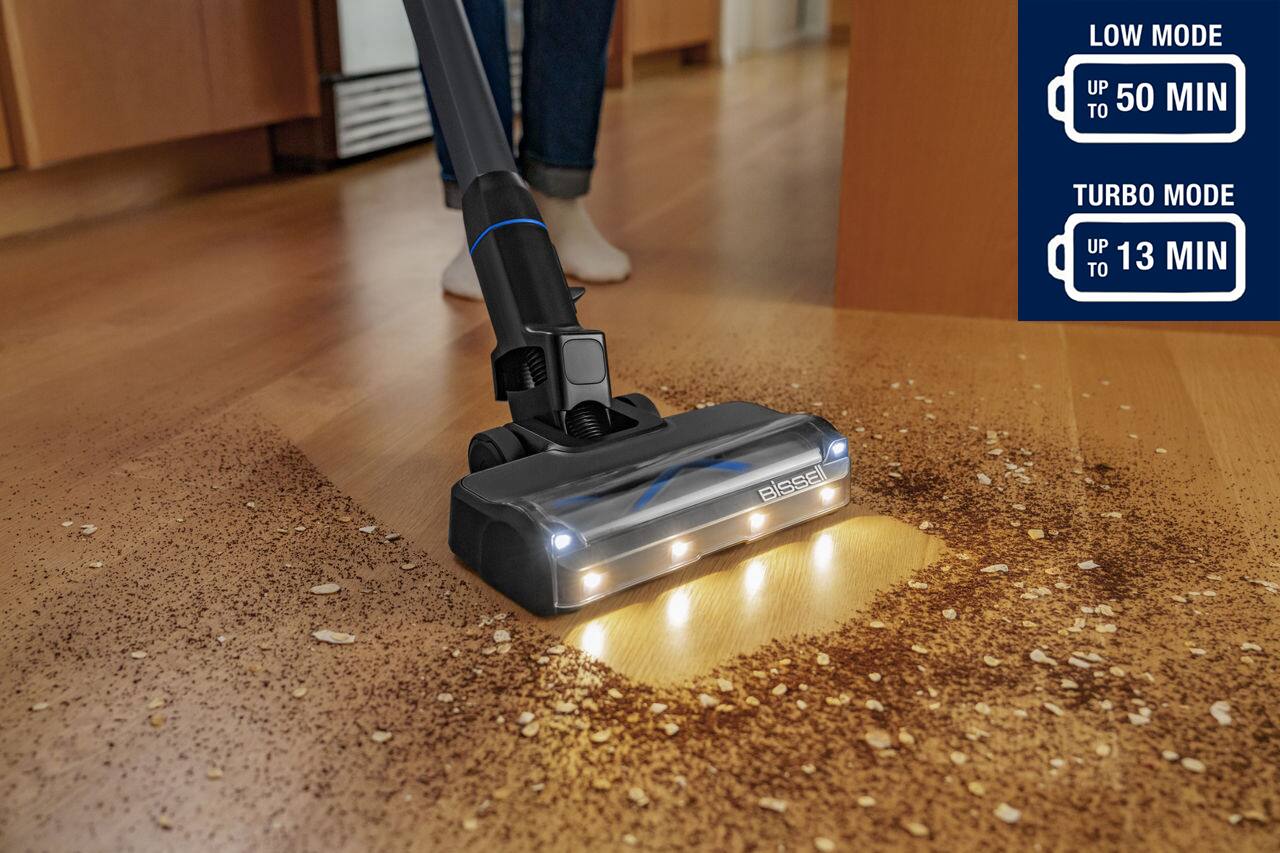 LOW MODE UP TO 50 MIN  
TURBO MODE UP TO 13 MIN  
BiSSEll