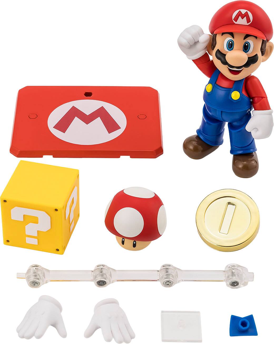 Angle. Bandai - 4" Mario - Super Mario - Tamashii Nations S.H. Figuarts.