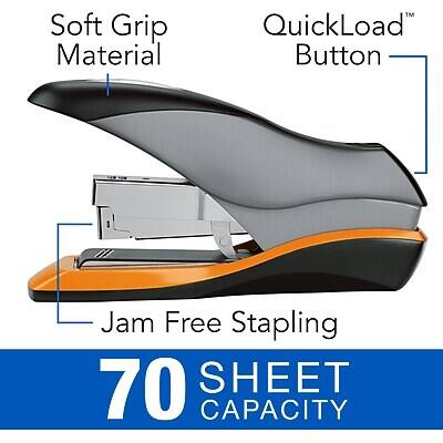 Soft Grip Material  
QuickLoad™ Button  
Jam Free Stapling  

70 SHEET CAPACITY